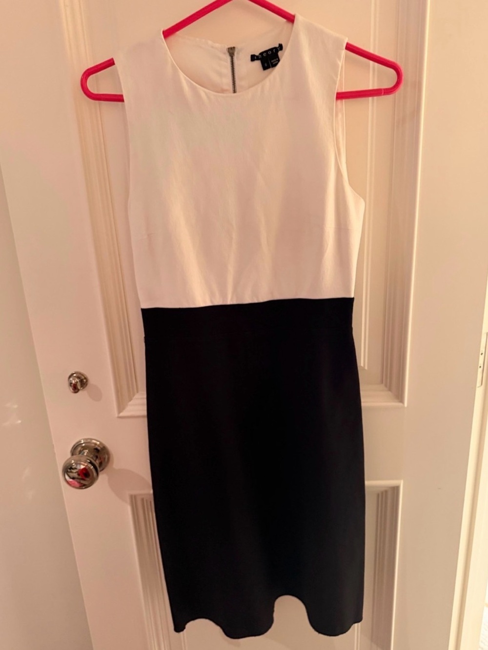 Theory Black/White Dress